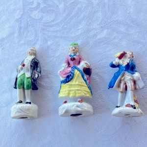Vintage Porcelain Victorian Figurines  Made in Japan